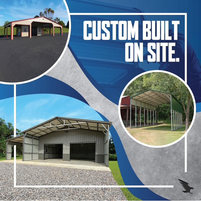 Eagle Carports steel garage for sale in Silva, Missouri